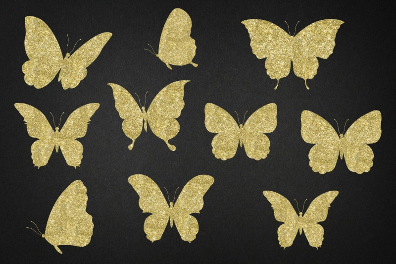 gold-butterflies-collection-gold-glitter-butterfly