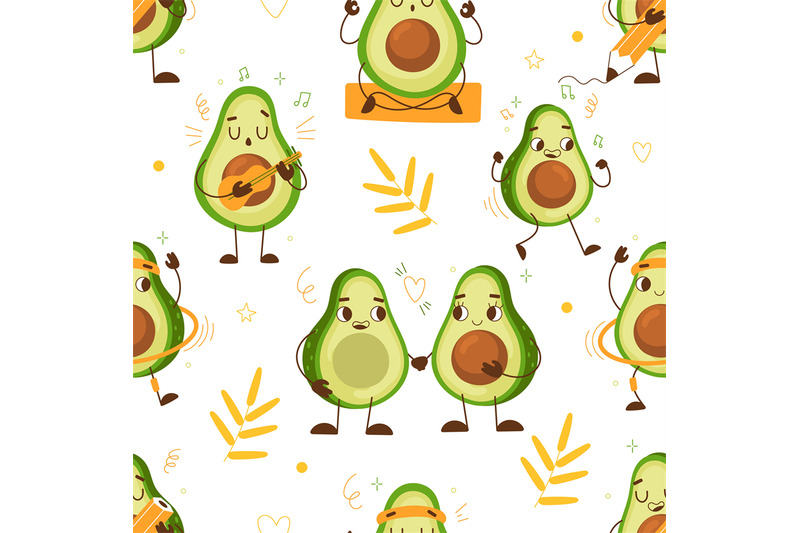 cute-avocado-seamless-pattern-funny-green-vegetables-cartoon-fruit-c