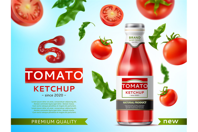 tomato-ketchup-poster-realistic-glass-bottle-with-vegetable-sauce-ad