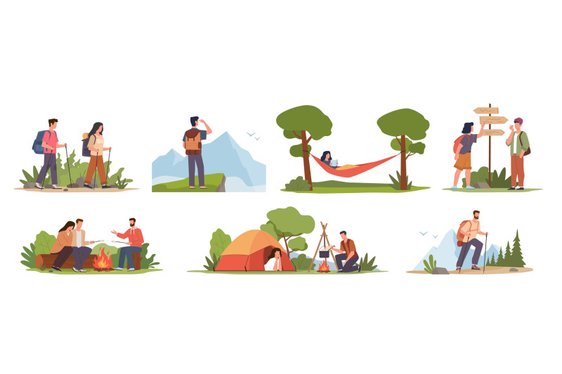 cartoon-hiking-characters-male-and-female-tourists-expedition-travel