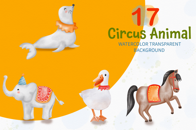 watercolor-circus-clipart-circus-animals