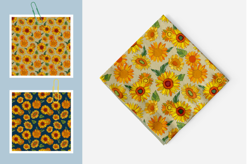 sunflowers-patterns