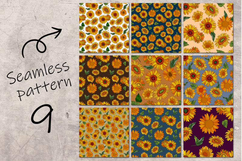 sunflowers-patterns