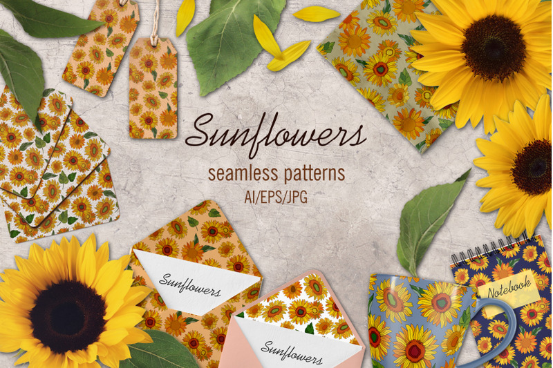 sunflowers-patterns