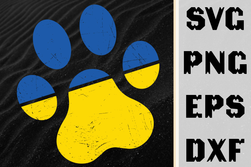 ukraine-flag-ukrainian-paw-design