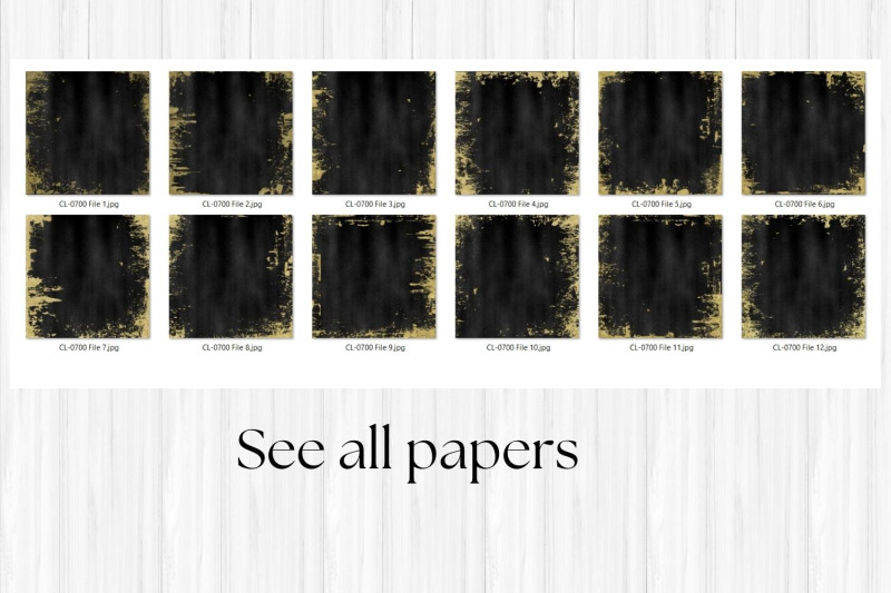 black-foil-and-gold-papers