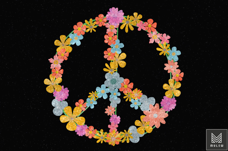 peace-love-hippie-colorful-flowers