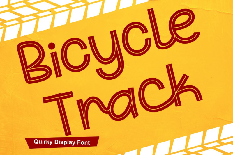 bicycle-track-quirky-display-font