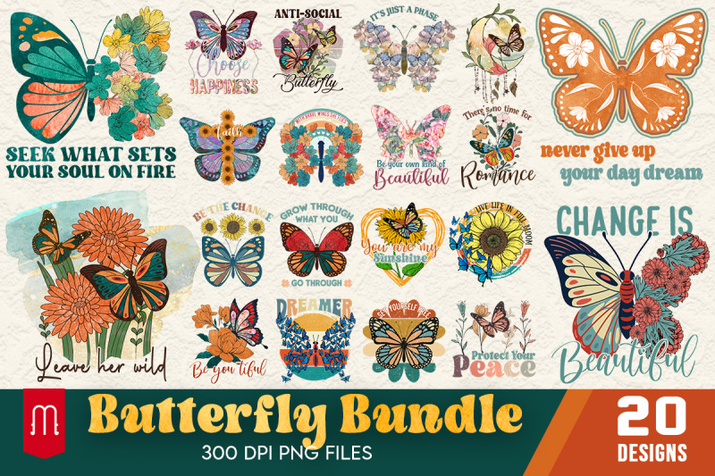 best-butterfly-t-shirt-design-bundle