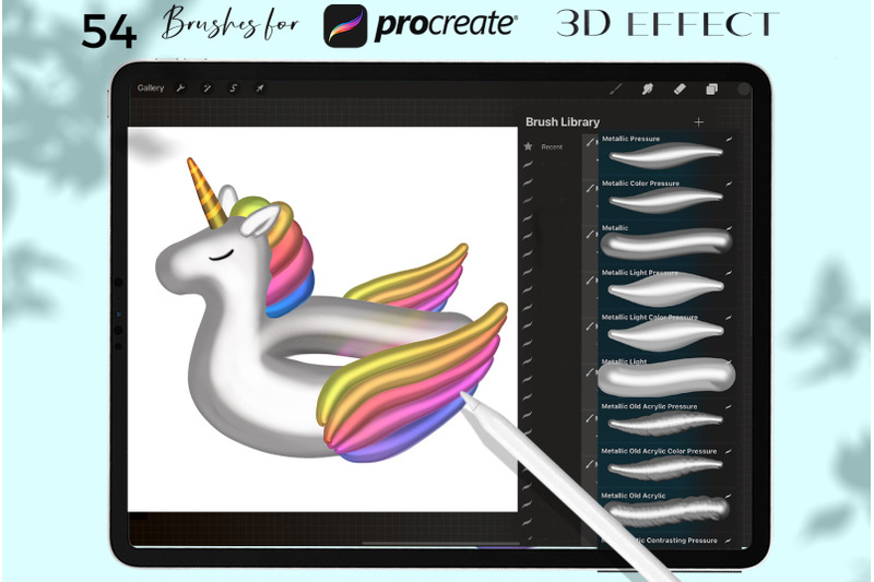 3d-effect-procreate-brushes