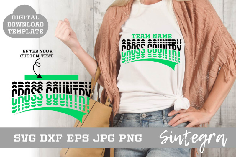 cross-country-svg-shirt-template-design-001