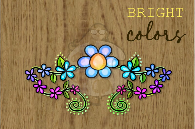 daisy-chain-decorative-floral-page-dividers