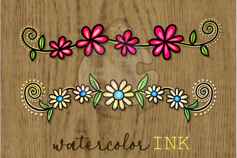 daisy-chain-decorative-floral-page-dividers