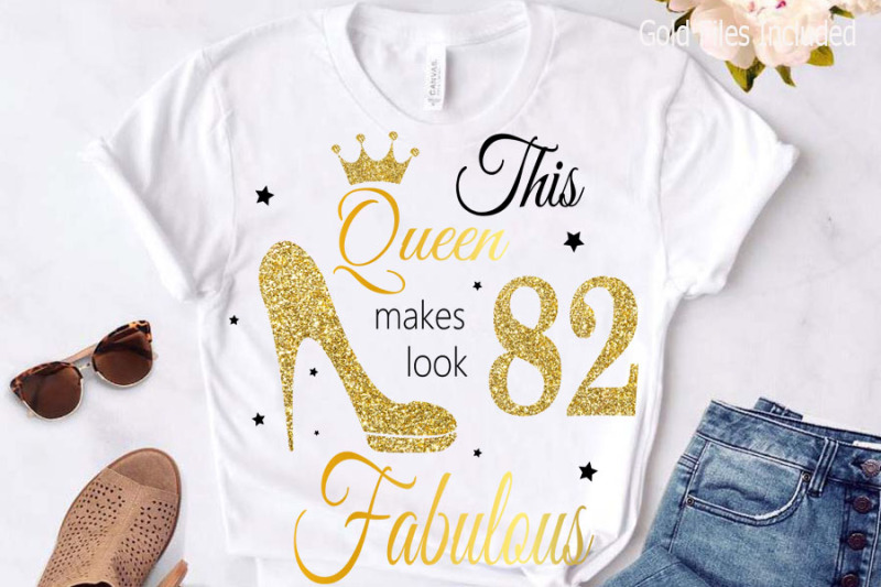 82nd-birthday-svg-queen-birthday-82-svg-gold-glitter-82-birthday-svg