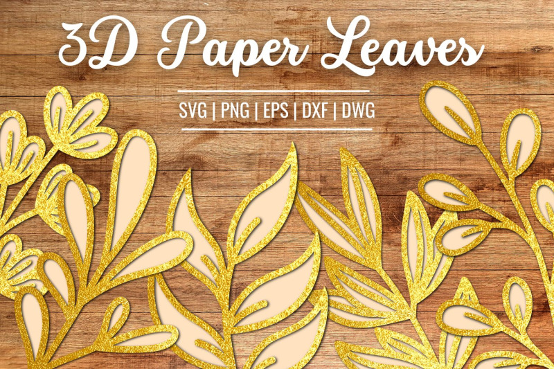 3d-paper-leaves-svg-bundle