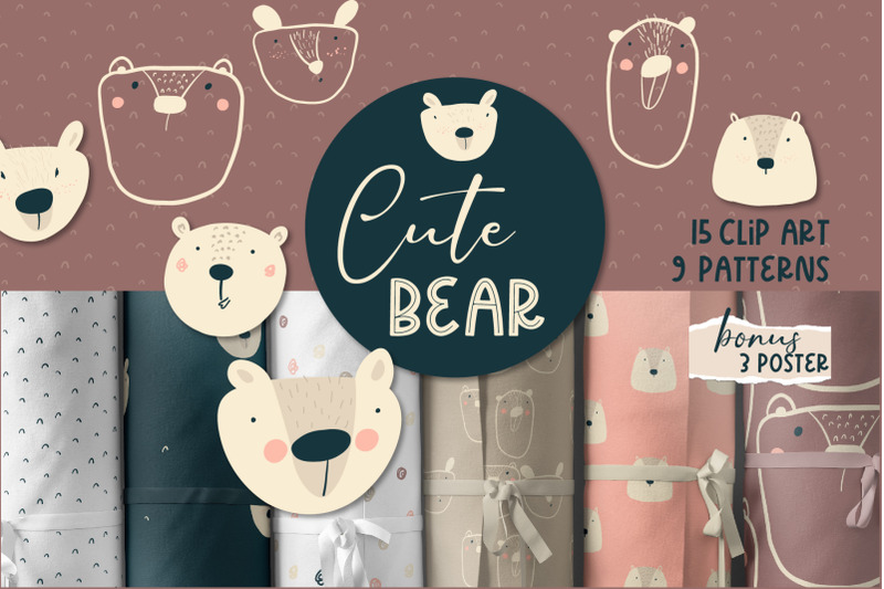 cute-bear-clip-art-and-patterns