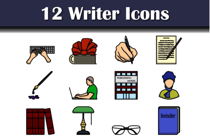 writer-icon-set