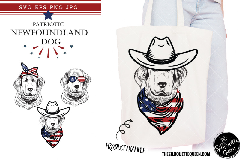 newfoundland-dog-patriotic-cut-files-and-sublimation