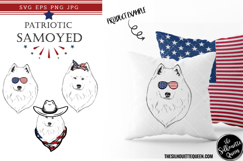 samoyed-dog-patriotic-cut-files-and-sublimation