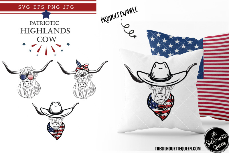 highlands-cow-dog-patriotic-cut-files-and-sublimation