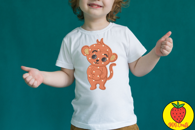 cute-monkey-embroidery-design