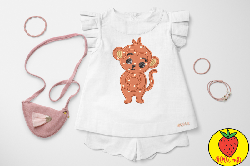 cute-monkey-embroidery-design