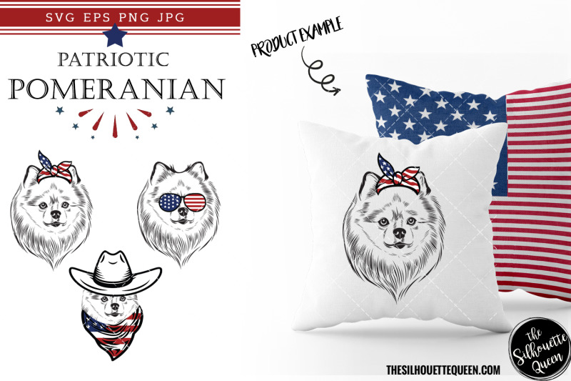 pomeranian-dog-patriotic-cut-files-and-sublimation