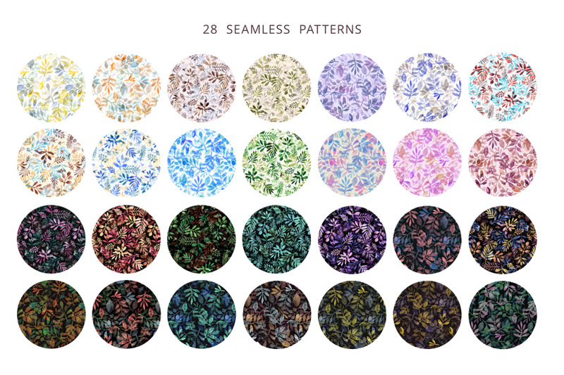 lovely-botany-watercolor-seamless-patterns
