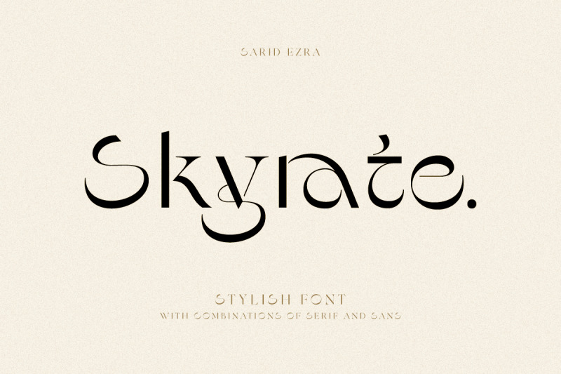 skyrate-stylish-font