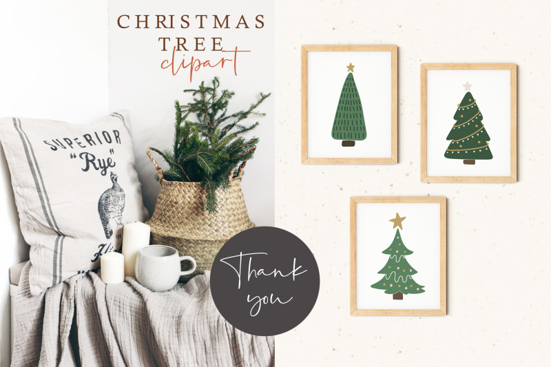 christmas-tree-clipart-boho-abstract-christmas-tree