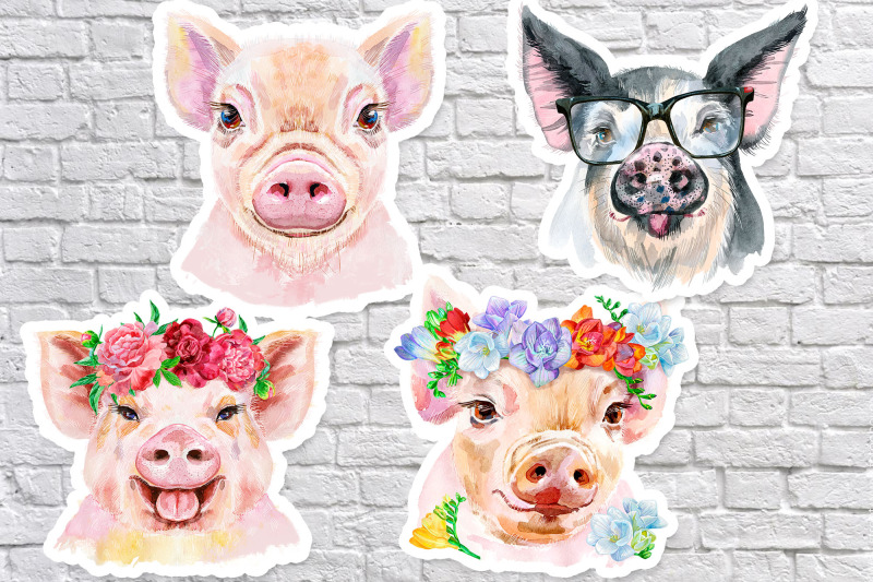 cute-watercolor-pigs-part-16