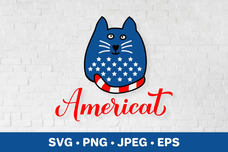 americat-american-cat-4th-of-july-pun-patriotic-svg