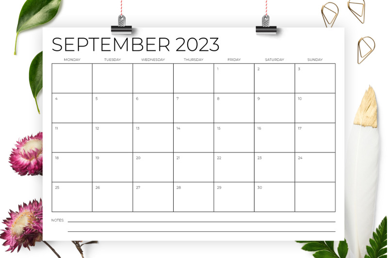 2023-a4-mon-sun-calendar-template