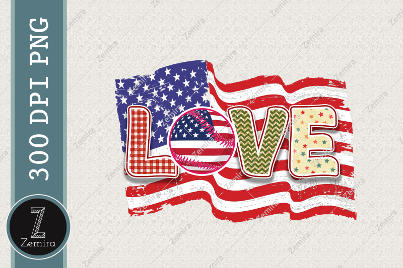 love-baseball-sublimation-american-flag