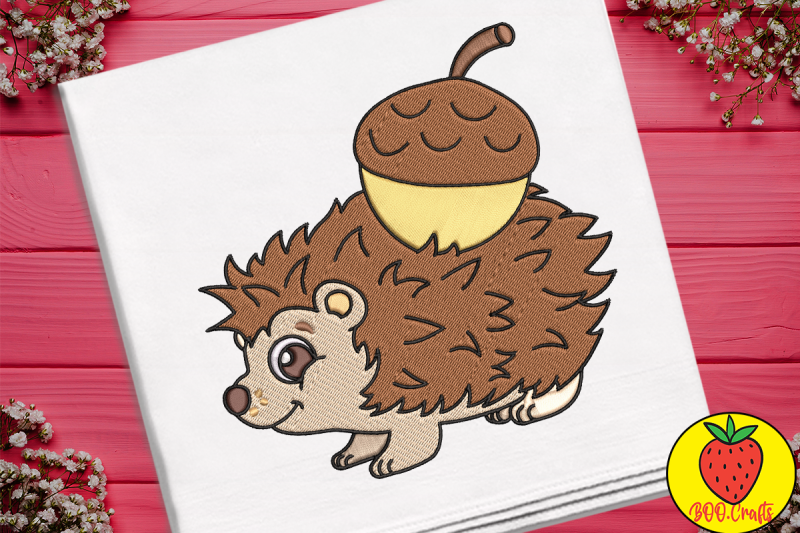 cute-hedgehog-chestnut-for-kid-embroidery