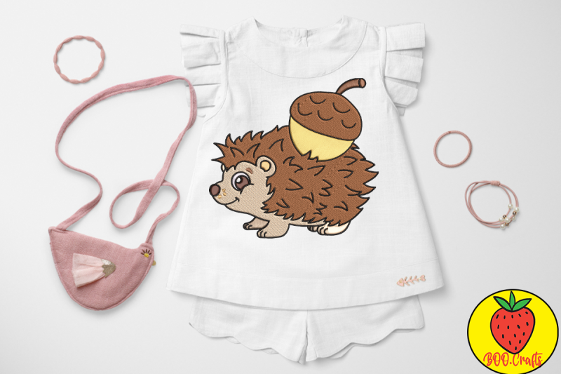 cute-hedgehog-chestnut-for-kid-embroidery