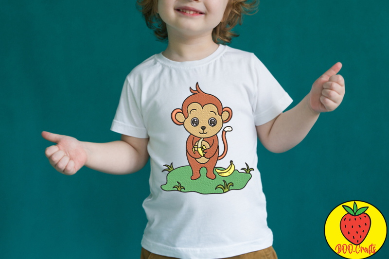 funny-cute-monkey-embroidery