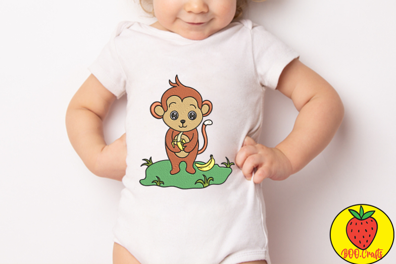 funny-cute-monkey-embroidery