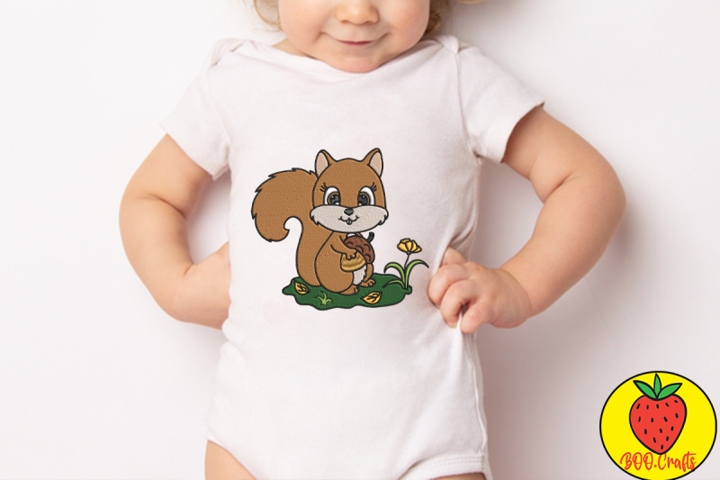 floral-squirrel-for-kid-embroidery