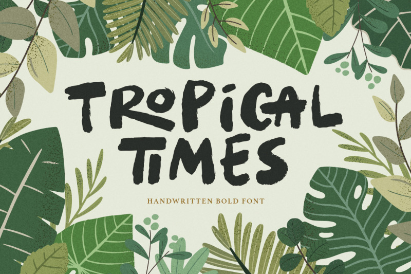 tropical-times-handwritten-bold-font