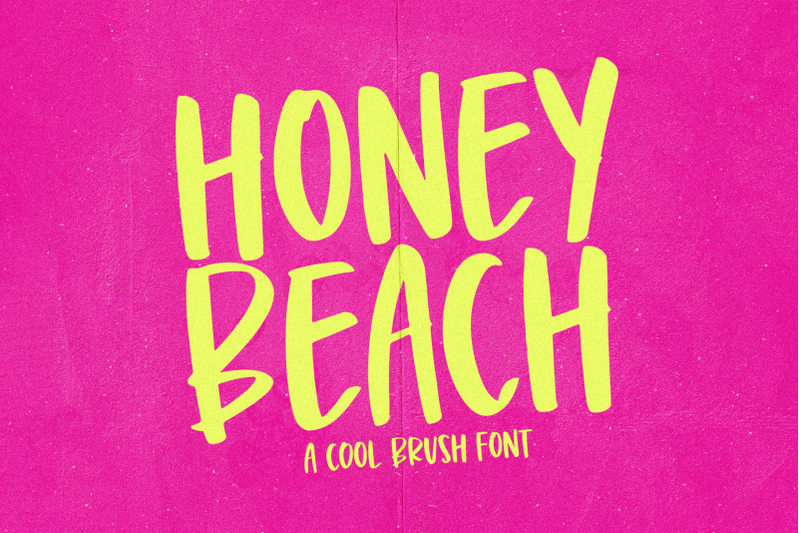 honey-beach-handwritten-brush-font