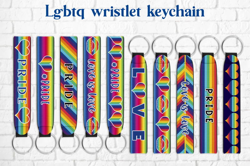 wristlet-keychain-lgbtq-sublimation-key-fob-wristlet