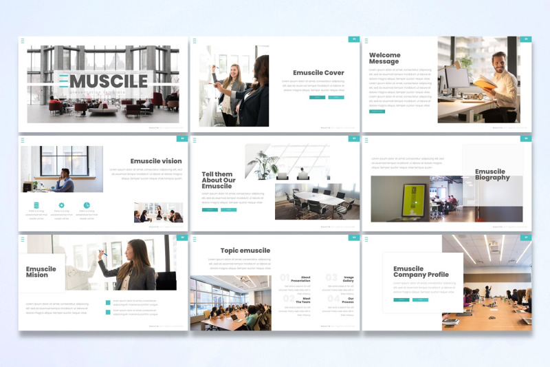 muscile-powerpoint-template