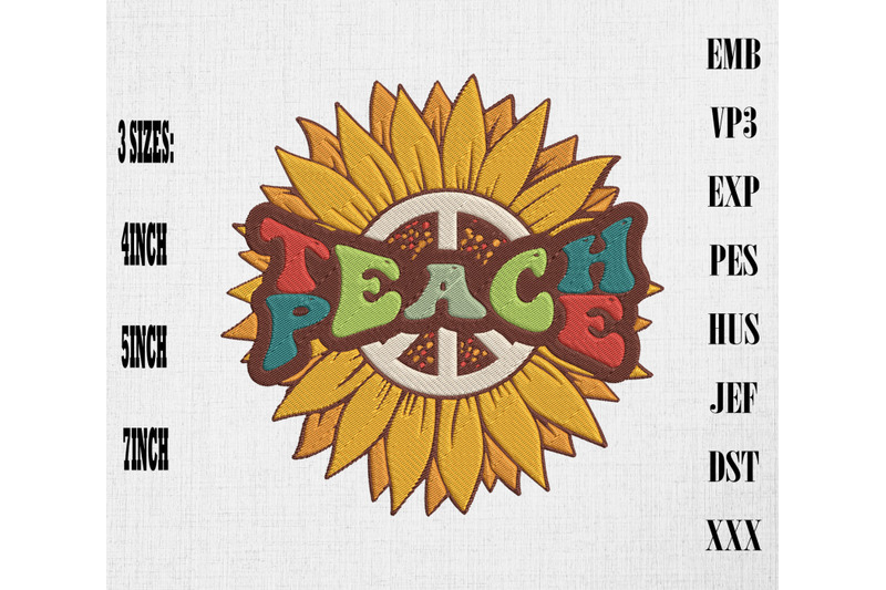 teach-peace-sunflower-embroidery-hippie-amp-boho-style