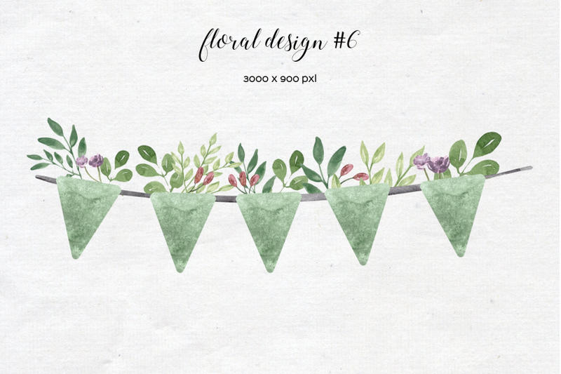 watercolor-ribbons-with-flowers-floral-banner-clipart