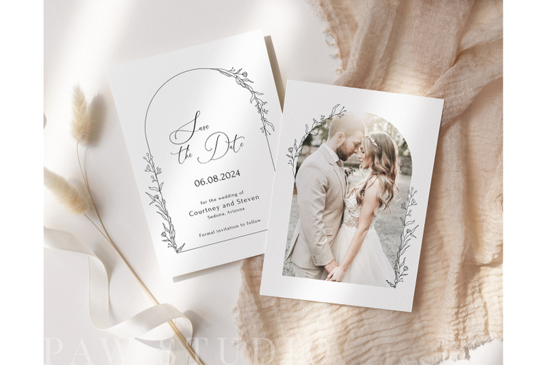 save-the-date-template-modern-wedding-invitation-canva-boho-floral