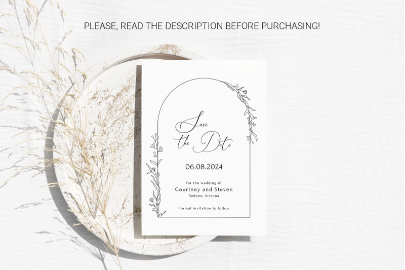 save-the-date-template-modern-wedding-invitation-canva-boho-floral