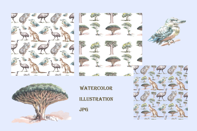 australian-animals-and-trees