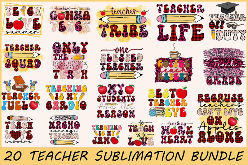 teacher-png-sublimation-bundle