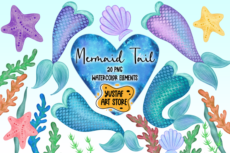 mermaid-tail-clipart-20-watercolor-illustration-png